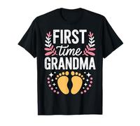 First Time Grandma Grandchild Arrival New Nana Baby Shower T-Shirt
