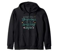 First Time Grandma Let The Bragging Begin Funny Granny Nan Zip Hoodie