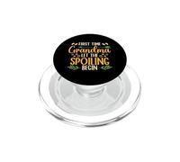 First Time Grandma Let The Spoiling Begin Grandmother PopSockets PopGrip for MagSafe