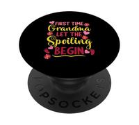First Time Grandma Let The Spoiling Begin Granny To Be PopSockets Adhesive PopGrip