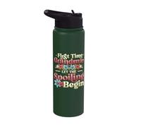 First Time Grandma Let The Spoiling Begin New Grandma to Be Stainless Steel Insulated Water Bottle