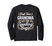First Time Grandma Spoiling Begins Floral Long Sleeve T-Shirt