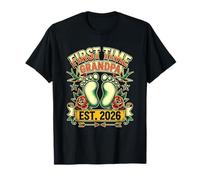 First Time Grandpa Est 2026 American Traditional Tattoo T-Shirt