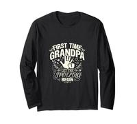 First Time Grandpa Let The Spoiling Begin New Grandad Long Sleeve T-Shirt