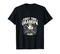 First Time Grandpa Let The Spoiling Begin New Grandad T-Shirt