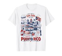 First Time in San Juan Puerto Rico Song Vacation Boricua Value Graphic T-Shirt, Men, White, L