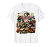 First Time' in San Juan Puerto Rico Value Graphic T-Shirt, Men, White, S