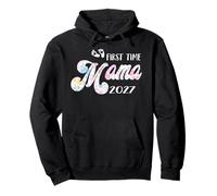 First Time Mama Baby Announcement Soon to be Mom 2027 Pullover Hoodie