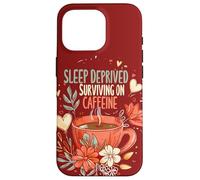 First Time Mom Sleep Deprived Surviving On Caffeine New Mom Case for iPhone 16 Pro