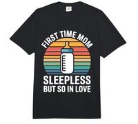 First Time Mom Sleepless But So in Love Comfort Colors Adult Heavyweight T-Shirt