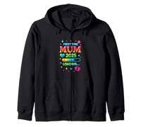 First Time Mum 2025 Loading Cute Baby Coming Soon Zip Hoodie