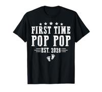 First Time Pop Pop est.2026 Father's Day Promoted to Papa T-Shirt