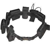 First to act tactical Security Duty Belt Keeper with Double Snaps for 2”-2¼” Wide Belt Police Military Equipment Accessories (Set of 4, Black)