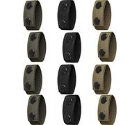 First to act tactical Security Duty Belt Keeper with Double Snaps for 2”-2¼” Wide Belt Police Military Equipment Accessories (Set of 12, 4 pcs/Color)