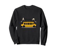 First to See Them, Last to Say Goodbye: School Bus Driver Sweatshirt, Adult Unisex, Black, XL