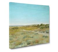 First Touch Of Autumn by William Merritt Chase Canvas Print | Gallery Wrapped 30mm Frame Wall Art | 20x20 inches | Ready to Hang | Classic Landscape Picture | Living Room Bedroom Lounge Office