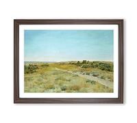 First Touch Of Autumn By William Merritt Chase Classic Painting Framed Print | A3 Walnut Framed Wall Art | Ready to Hang | Classic Landscape Picture | Living Room Bedroom Lounge Office