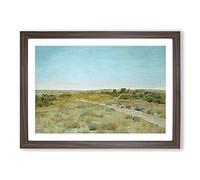 First Touch of Autumn by William Merritt Chase Framed Print | A2 Walnut Framed Wall Art | Ready to Hang | Modern Landscape Picture | Living Room Bedroom Lounge Office