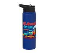 First Train Ride Railway Adventure Scenic Travel Memory Gear Stainless Steel Insulated Water Bottle