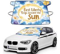 First Trip Around The Sun Watercolor Planets And Stars Print Car Windshield Cover For Ice And Snow Universal Fit For Most Cars Multifuntional Ice Protector Keep Snow Frost Off