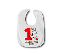 First Valentines Bib Babies First Valentines bib Valentines Gift 1st Valentines Present New Born Baby Gift Valentines bib Babies bib