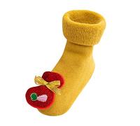 First Walking Shoes Baby - Children's Sandals Girls, Slippers 21, Socks Kita Child, Children's Shoes Girls, Indoor Trainers, Crawling Toy Baby from 6 Months, yellow, Medium