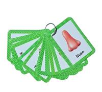 First Word Learning Body Parts Name Flashcards for Toddlers | 24 Parts of the Body Flash Cards with Ring | Tear-Proof, Laminated, Wipeable Educational Flashcards with Real Images