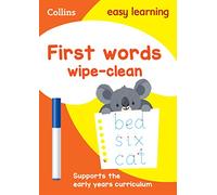 First Words Age 3-5 Wipe Clean Activity Book