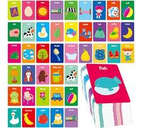 First Words Memory Matching Game, 80PCS First Word Cards Baby Toddler Flash Card Travel Games Educational Learning Toy for Preschool Kindergarten Activities, Speech Therapy Materials