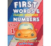 First Words & Numbers Tracing Workbook for Toddlers Ages 2-4: 50 Cute Kawaii Designs to Color and Trace | 3-Letter Words & Numbers 0-9 | Handwriting ... 1 (Beak Bros Junior Learn-to-Write Journey)