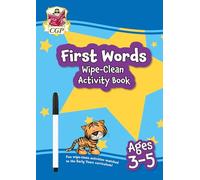 New First Words Wipe-Clean Activity Book for Ages 3-5 (with pen): (CGP Reception Activity Books and Cards)