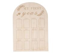 First Year Photo Board, Baby Photo Frame Set, Wooden First Year Milestone Board 1st Birthday Nursery Decoration Photo Frame Milestone Board for Birthdays Wall Decor