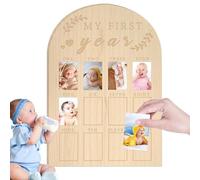 First Year Toddler Memory Frame | Photo Display Memory Book - Reusable 12 Month Photo Frame for as Toddler Party Gift
