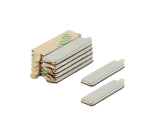 FIRST4MAGNETS Magnet Expert® Adhesive 20 x 6 x 1.5mm thick N42 Neodymium Magnet - 1.6kg Pull (North) (Pack of 10)