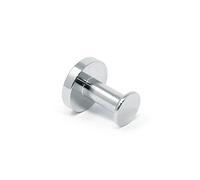 FIRST4MAGNETS Magnetic Multi-Purpose Hooks - No Tools Required - Use with Any Ferrous Surface or Included Adhesive-Backed Steel Discs - Perfect for Coats, Hats and Bags (Pack of 2) (Nickel)