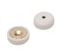 FIRST4MAGNETS NPA25(WH)-40 25mm Dia A Type Neodymium Pot Magnet - White (Pack of 40)