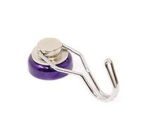 FIRST4MAGNETS Purple Swivel Hook for Holding Rope, Wires and Clothing - 25mm Dia - Pack of 100