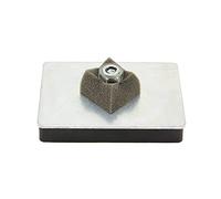 Rubber Coated Mag Pad for Secure Fixings - 79mm x 53mm x 12mm thick x M6 thread - 10kg Pull