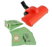 First4spares 10 x Numatic Henry Hetty James Vacuum Cleaner Hoover Bags + 32mm Airo Turbine Floor Tool Brush
