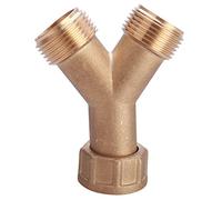 First4Spares Brass Y Piece Adaptor - 3/4" / 1.9cm - Fridge Dishwasher Washing Machine