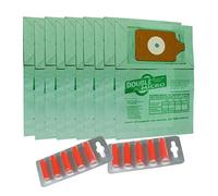 First4spares Deluxe Paper Dust Bag & Freshener 10 Pack for Numatic Henry Hetty Basil James Cylinder Vacuum Cleaners (10 Bags, 10 Fresheners)