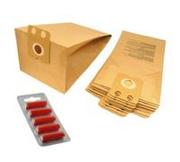 First4spares Dust Bags for Nilfisk Vacuum Cleaners (10 Pack + 5 Bag Freshener Sticks)