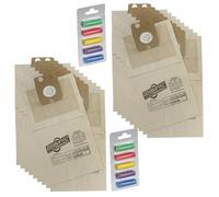 First4spares Dust Bags for Nilfisk Vacuum Cleaners (20 Pack + 10 Bag Freshener Sticks)