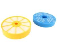 First4spares Dyson Compatible Washable Round Pre Motor Side Filter to fit DC07 Vacuum Cleaners (Yellow/Blue)