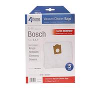 First4Spares for Hotpoint 5 Pack Microfibre Extra Strong Vacuum Cleaner Hoover Bags Type D, E, F (Equivalent 461408 & C00338077)