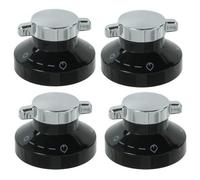 First4spares Gas Control Knobs for Stoves Ovens/Cookers/Hobs (Pack of 4)