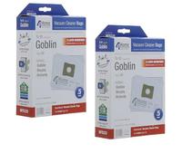 First4Spares High Filtration, Extra Capacity, Microfibre Bags Compatible With Goblin, Morphy Richards, Topo Vacuum Cleaners Pack Of 10