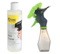 First4Spares Microfibre Window Cleaning Cloth Kit for Window Vacs - Spray Bottle, 2 x Microfibre Cloths & Fragranced Glass Cleaner