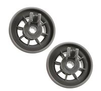 First4spares Premium Lower Basket Wheel Clips for Bosch, Neff & Siemens Dishwashers - Pack of 2