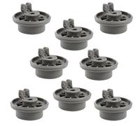 First4Spares Premium Lower Basket Wheel Clips for Bosch, Neff & Siemens Dishwashers - Pack of 8